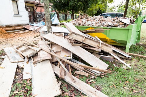 Professional furniture clearance team removing items from a home